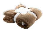 Sammia coral fleece blanket Brown/white