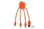 2087 | Xoopar Eco Octopus GRS Charging cable Orange