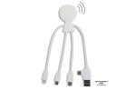 2099 | Xoopar Mr. Bio Smart Charging cable with NFC Weiß