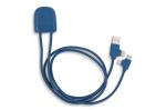 Xoopar Ice-C GRS Charging cable Aztec blue