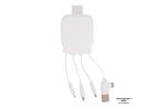 3192 | Xoopar Octopus Gamma 2 Bio Charging cable with 3.000mAh Powerbank White