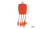 3192 | Xoopar Octopus Gamma 2 Bio Charging cable with 3.000mAh Powerbank Orange