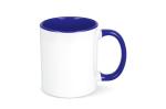 Mug subli Oslo colored inside & handle 300ml White/blue