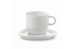 Cup & saucer triangle Satellite 180ml White