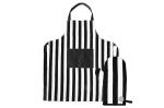 Sagaform Aron Apron & BBQ Glove Set White/black