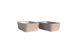 Sagaform Flora oven dish mini 2-pcs Fawn