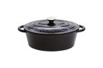 Orrefors Jernverk Enamelled Oval Iron Pan 3.5L Black