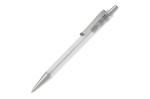 Ball pen Antarctica metal clip Transparent white