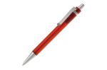 Ball pen Antarctica metal clip Transparent red