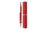 Aluminum ball pen in a tube Red