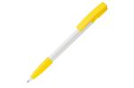 Nash ball pen rubber grip hardcolour White/yellow