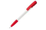 Nash ball pen rubber grip hardcolour White/red