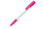 Nash ball pen rubber grip hardcolour Pink/white