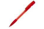 Nash ball pen rubber grip transparent Transparent red