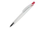 Ball pen Riva hardcolour White/red