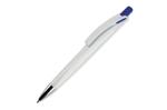 Ball pen Riva hardcolour White/blue