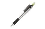 Highlighter- and ball pen, silver Silver,yellow