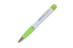 Ball pen Hawaii with tri-colour highlighter White/green