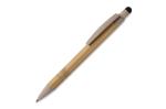 Ball pen bamboo and wheatstraw with stylus Black