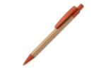 Kugelschreiber Bambus mit Weizenstroh Elementen Orange