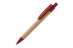 Ball pen bamboo with wheatstraw Dark red