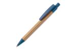 Kugelschreiber Bambus mit Weizenstroh Elementen Blau