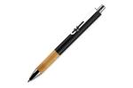 Metal pen with wooden grip 