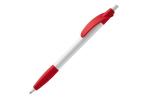 Cosmo ball pen rubber grip HC White/red