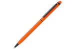 Kugelschreiber Stylus Metall gummiert Orange