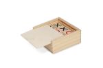 Tic Tac Toe Set in Holzkiste Holz