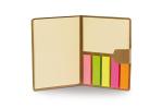 Notebook + sticky notes Brown