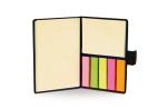 Notebook + sticky notes Black