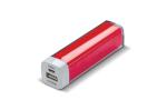 Powerbank transparent 2.200mAh Transparent red