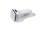 USB car charger 2.1A Blue/white