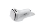 USB car charger 2.1A White/black