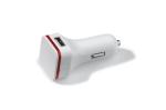 USB car charger 2.1A White/red