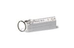 Mini foldable ruler with keyring 0.5m White