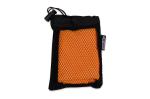 R-PET cooling towel 30x80cm Black orange