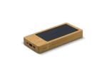 Powerbank bamboo with solar panel 8.000mAh Timber