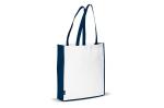 Carrier bag non-woven 75g/m² White/blue