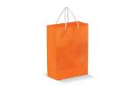 Laminierte Papiertasche, groß Orange