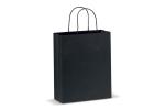 Mittlere Papiertasche im Eco Look 120g/m² Schwarz