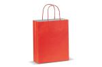 Mittlere Papiertasche im Eco Look 120g/m² Rot