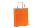 Mittlere Papiertasche im Eco Look 120g/m² Orange