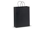 Große Papiertasche im Eco Look 120g/m² Schwarz