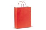 Große Papiertasche im Eco Look 120g/m² Rot