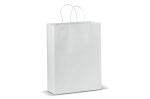 Große Papiertasche im Eco Look 120g/m² Weiß