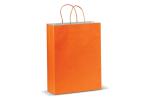 Große Papiertasche im Eco Look 120g/m² Orange