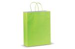 Große Papiertasche im Eco Look 120g/m² Hellgrün