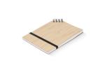 Notebook bamboo corner bound A6 Nature